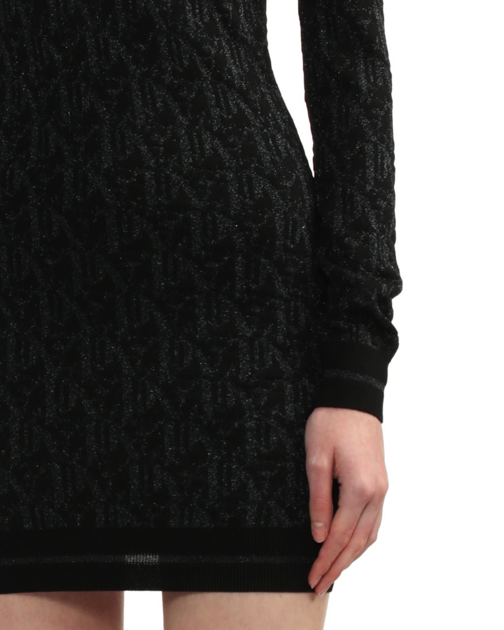 Monogram jacquard mini dress