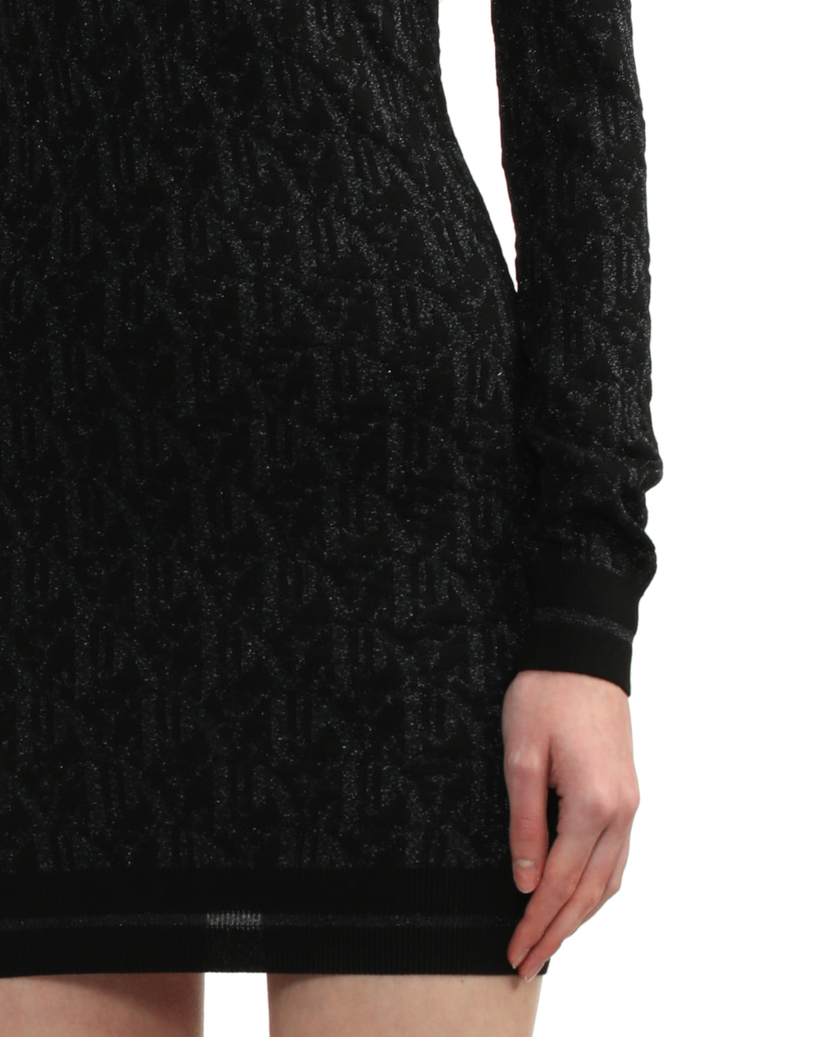 Monogram jacquard mini dress