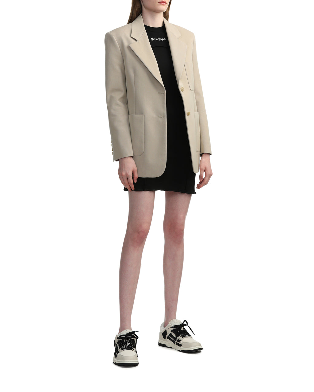 Knit tape blazer