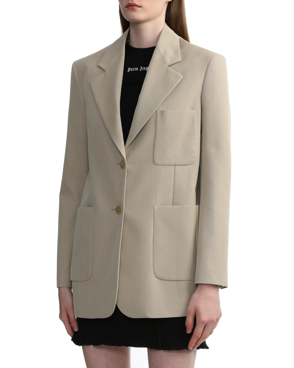 Knit tape blazer