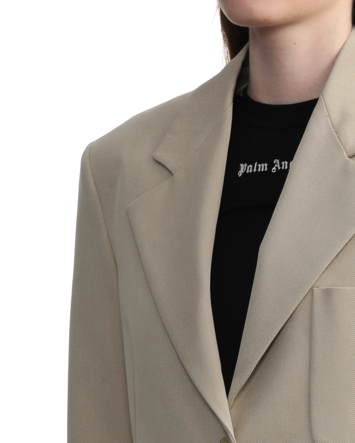 Knit tape blazer