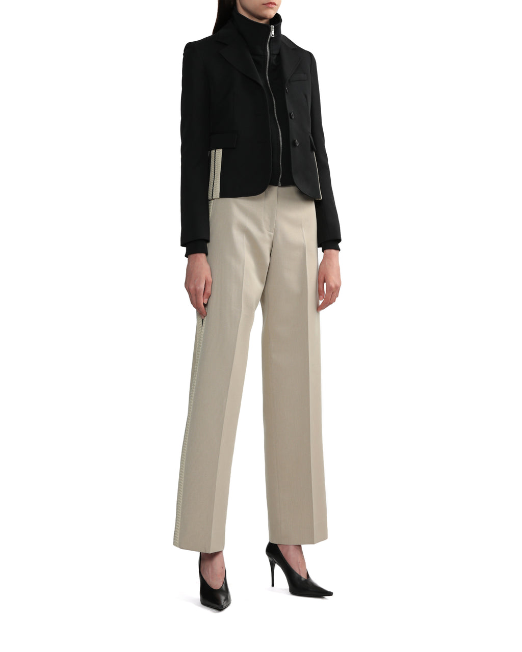 Fitted track blazer