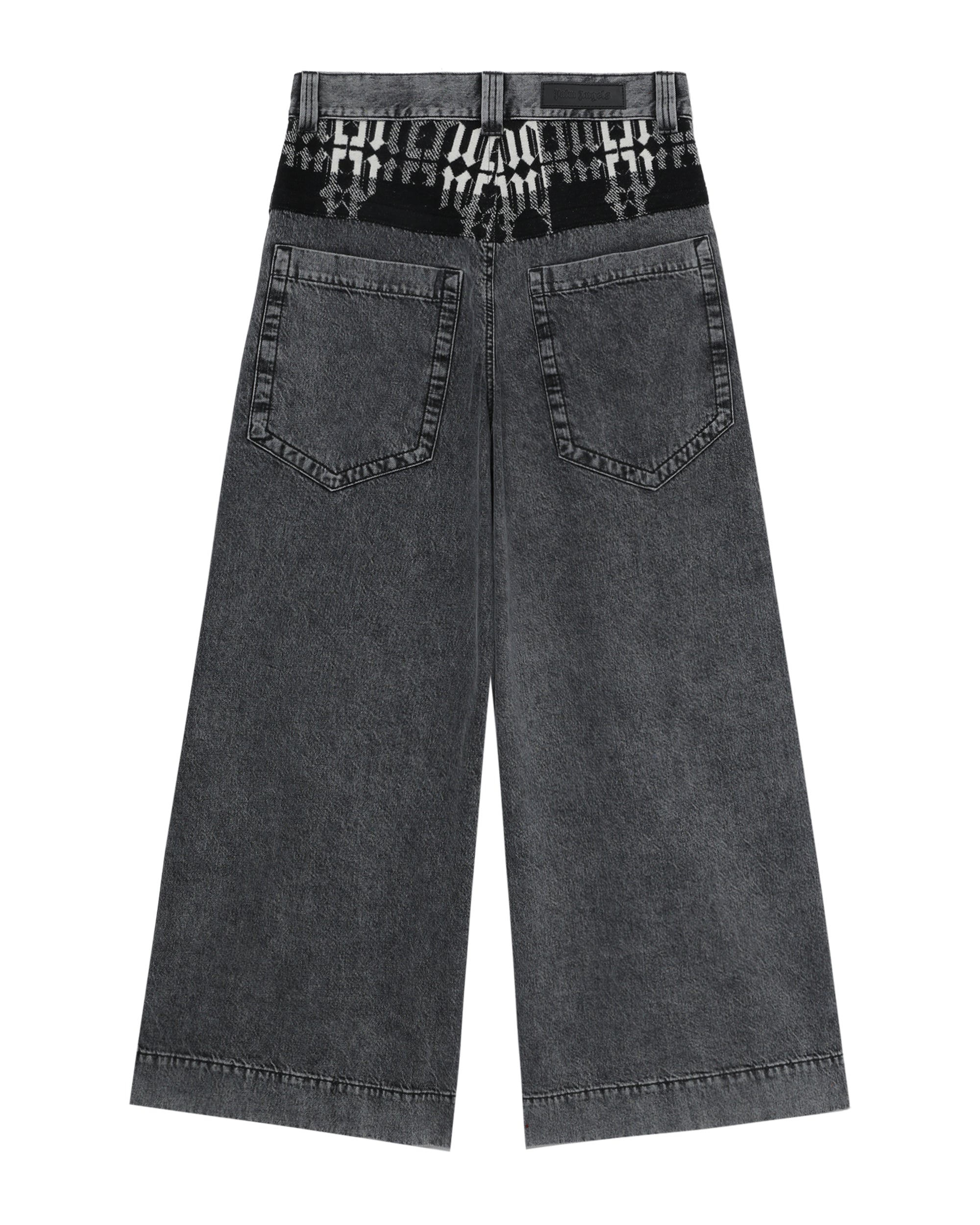 Monogram wide-leg jeans