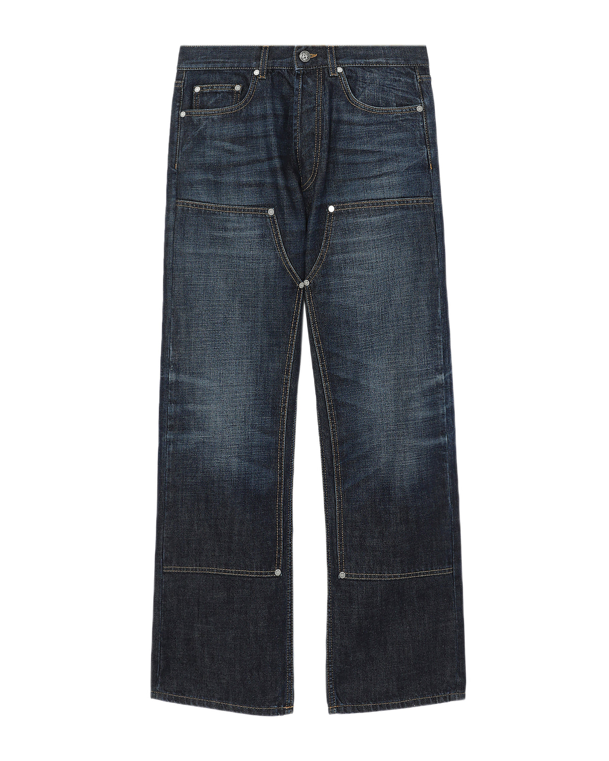 Monogram workwear jeans