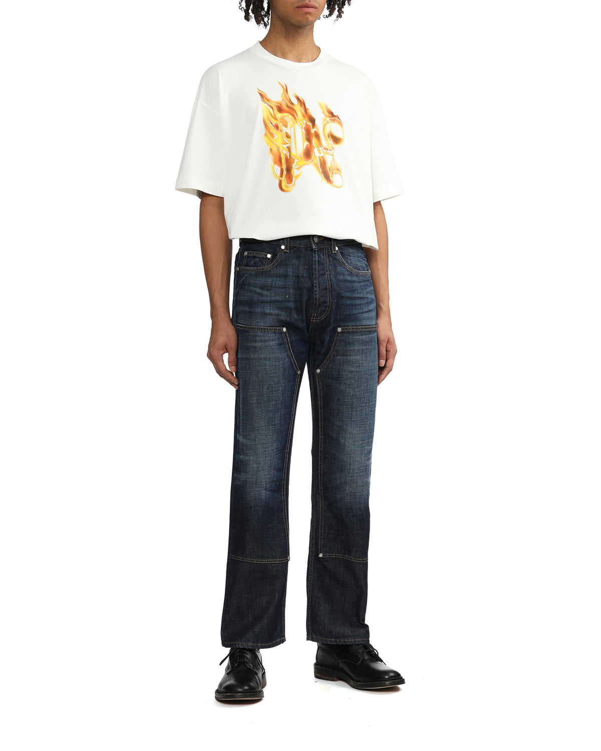 Monogram workwear jeans