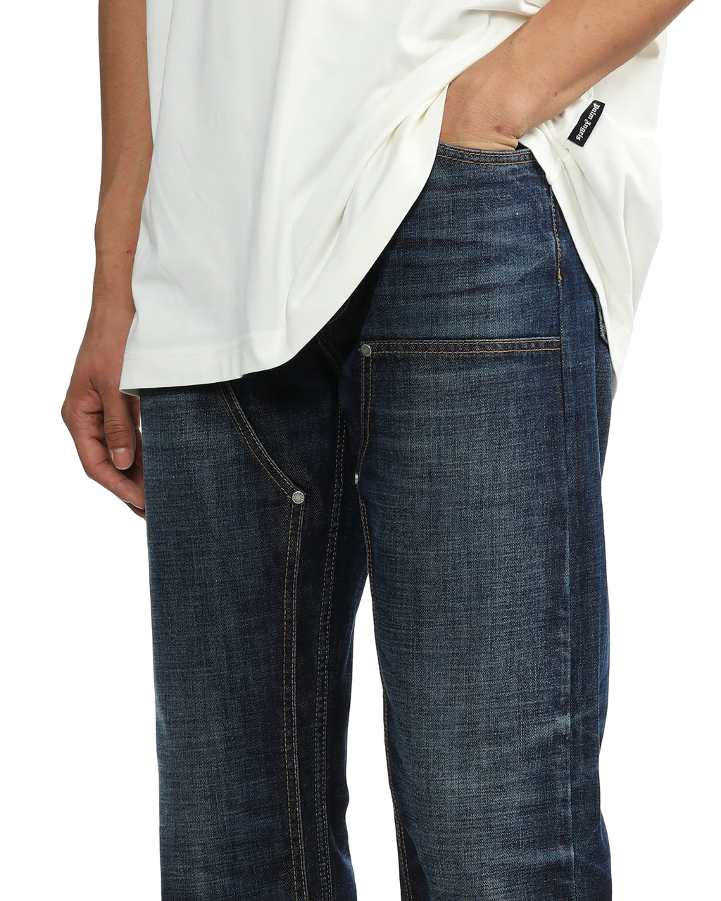 Monogram workwear jeans