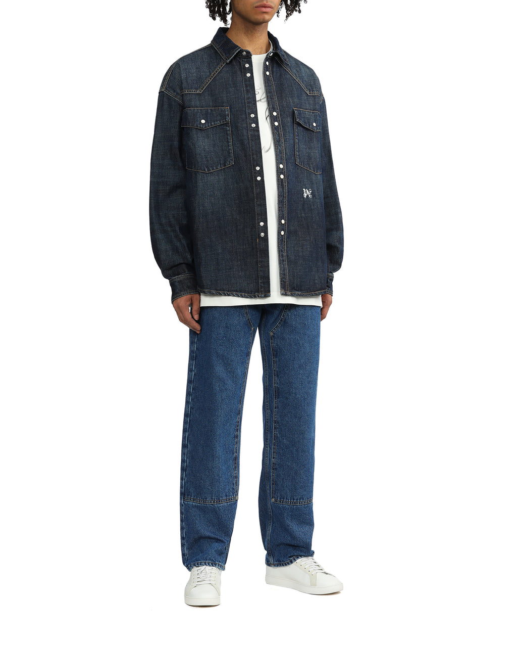 Monogram workwear jeans