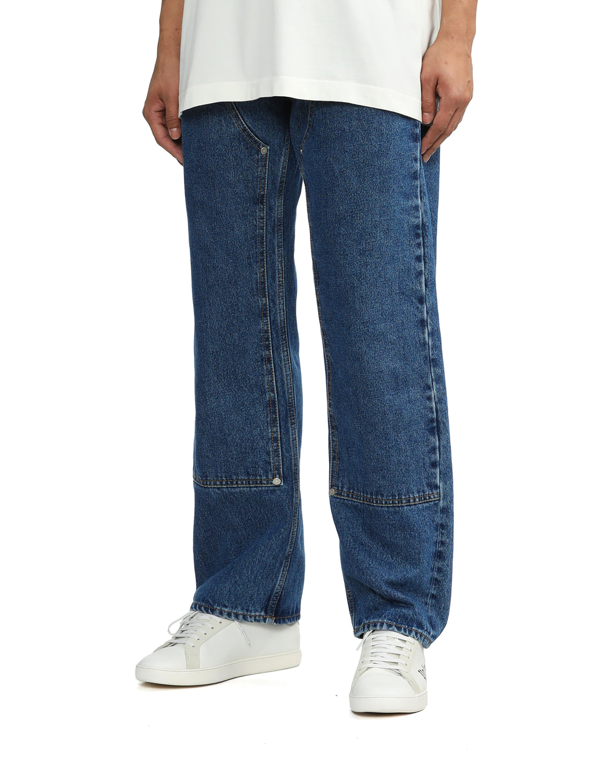 Monogram workwear jeans