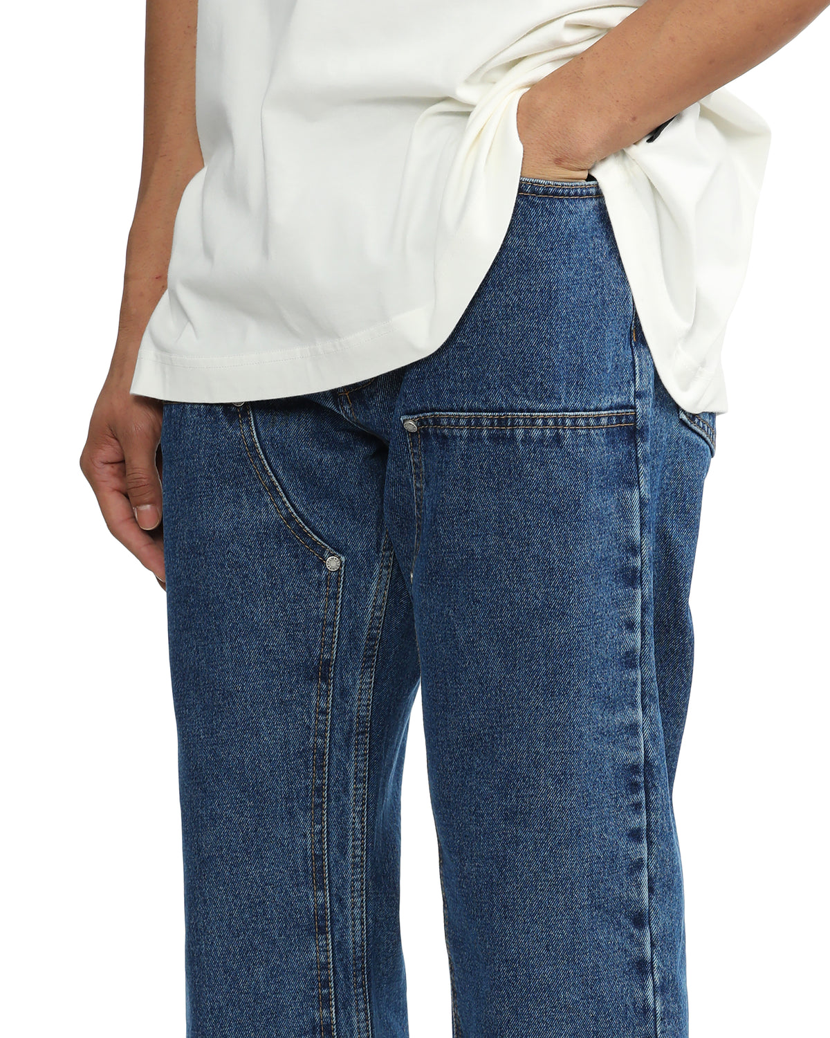 Monogram workwear jeans