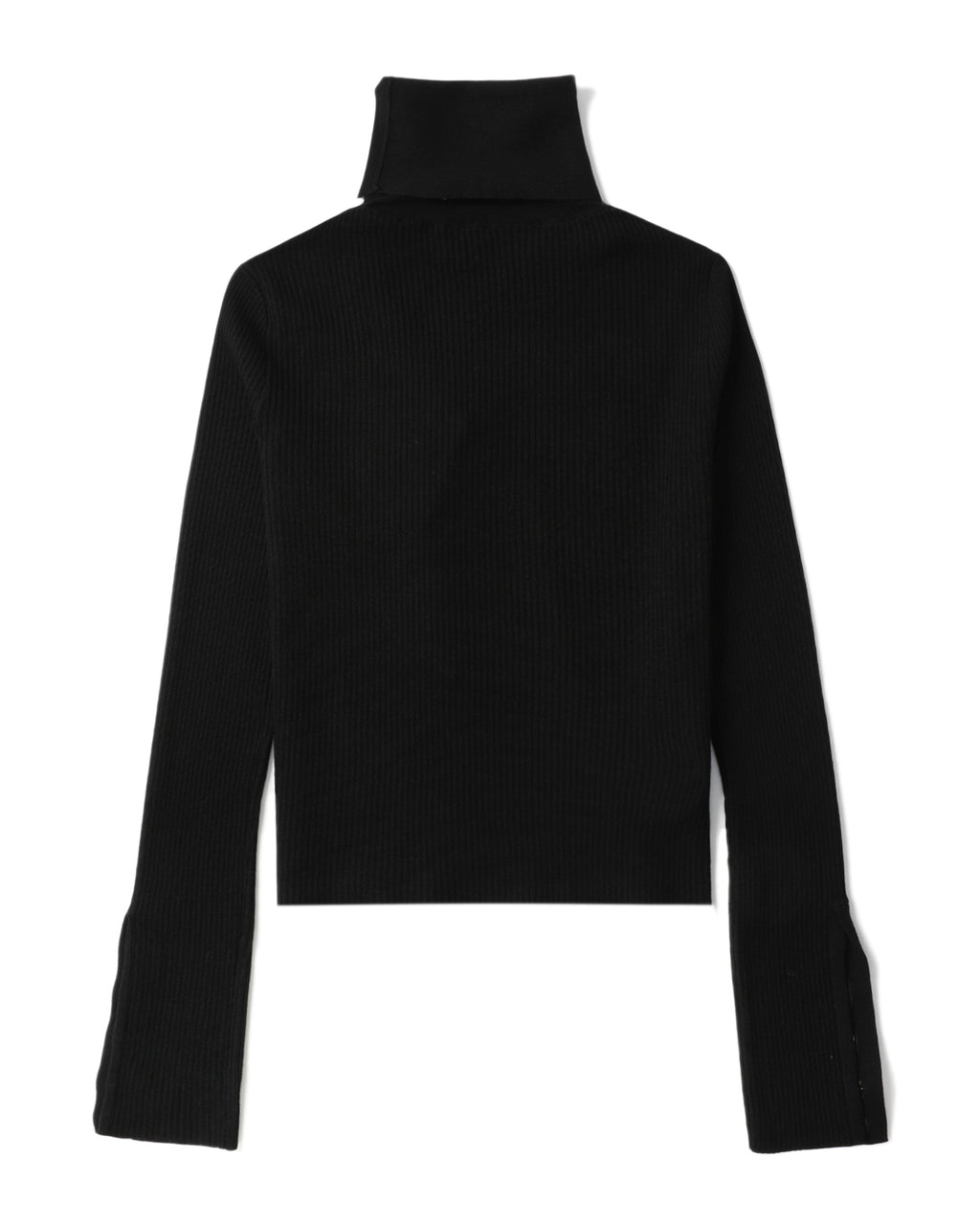 Turtleneck side open sweater