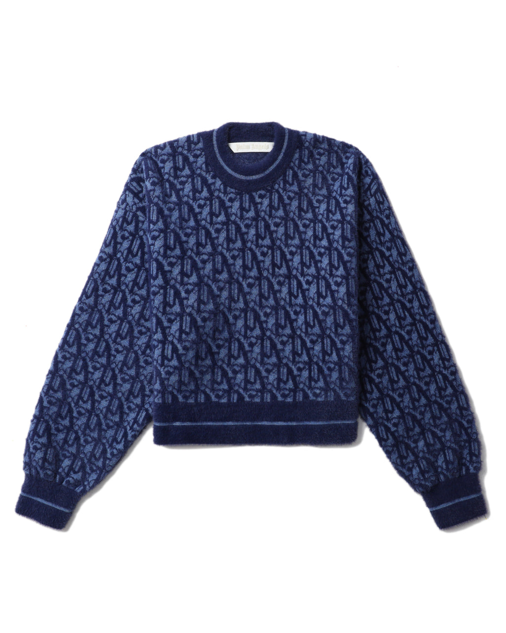 Jacquard monogram knitted sweatshirt