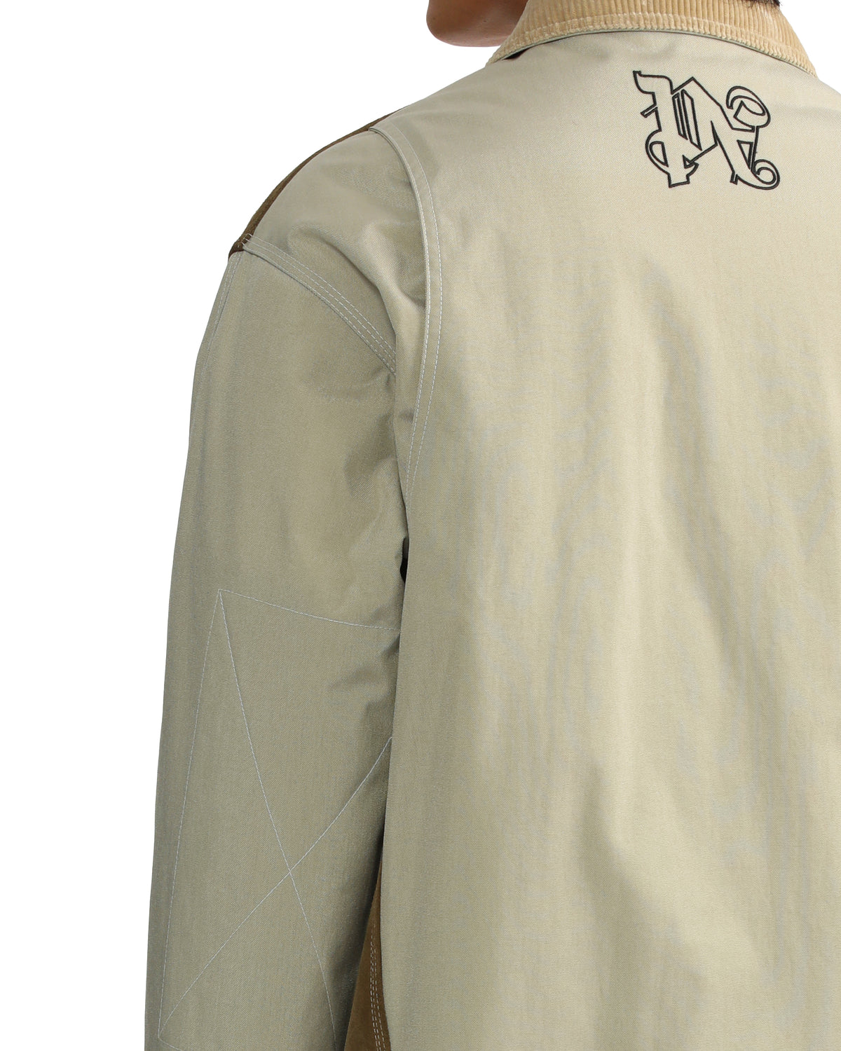 Monogram mix leather jacket
