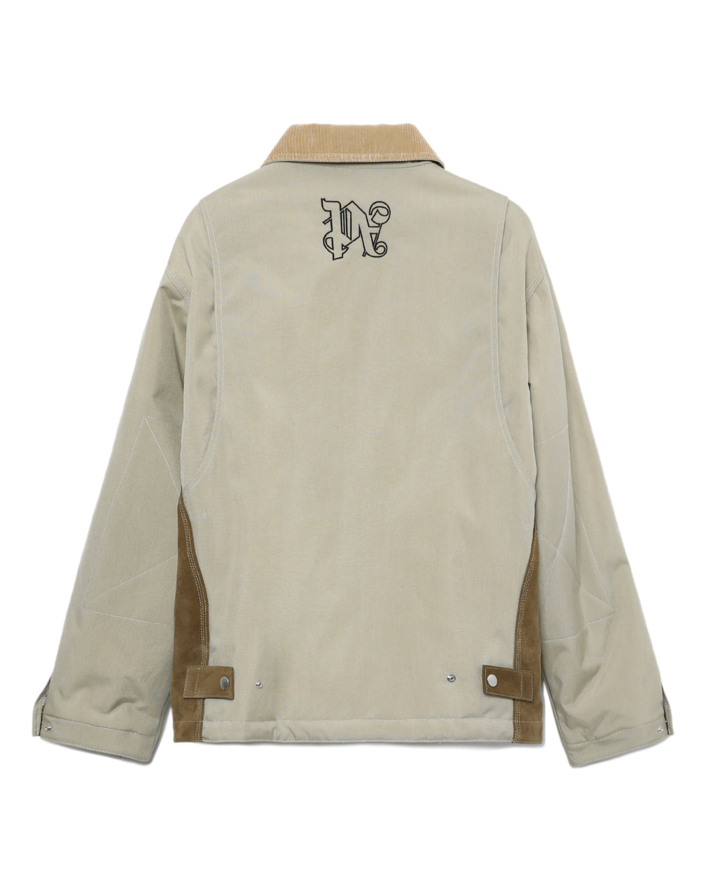 Monogram mix leather jacket
