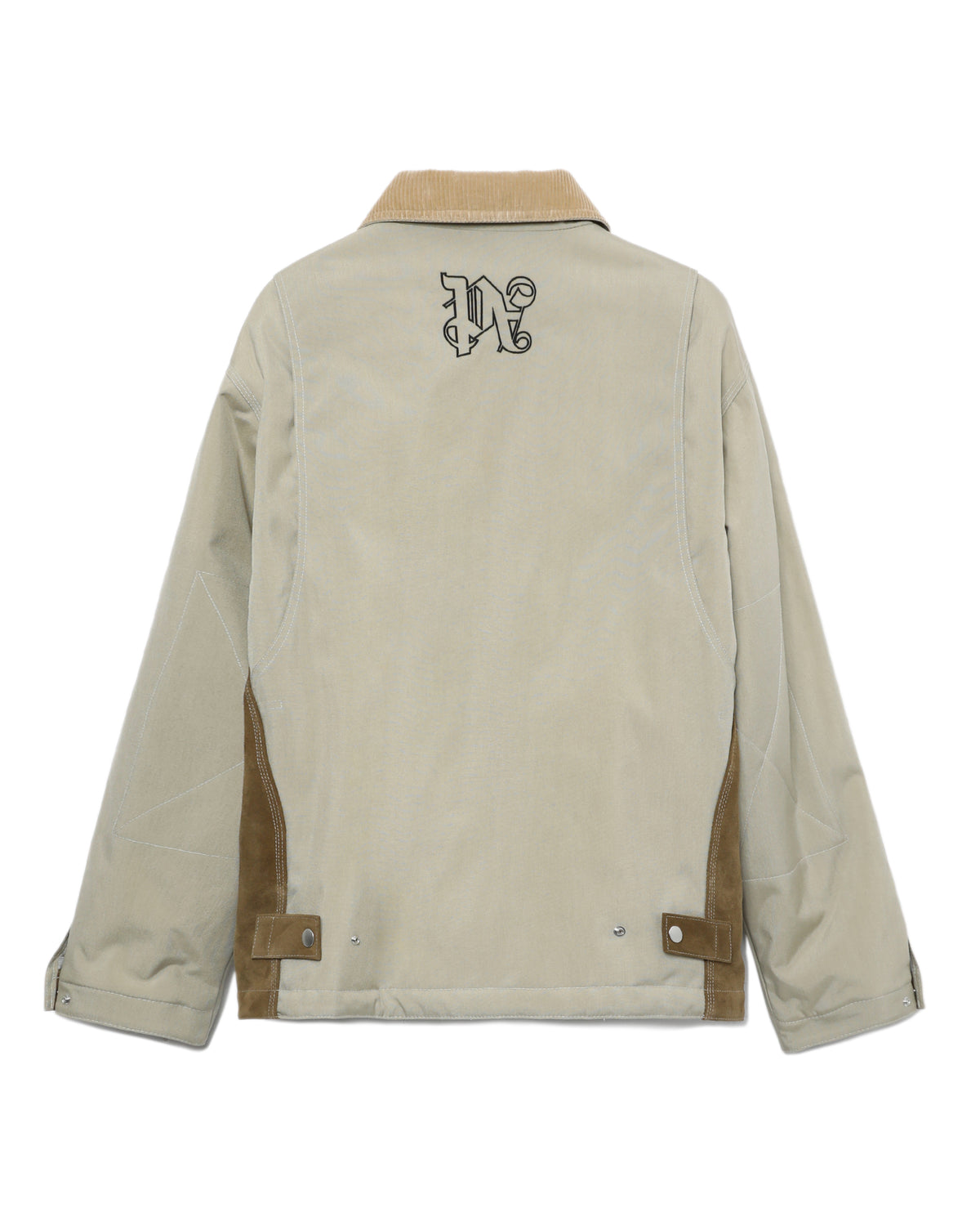 Monogram mix leather jacket