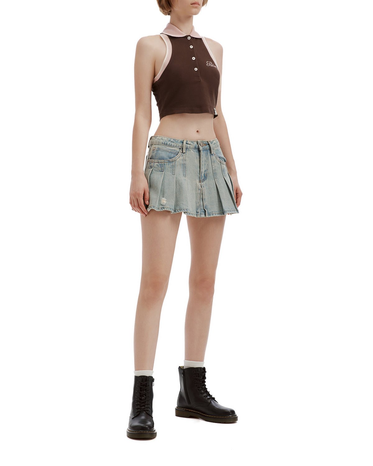 Polo crop top