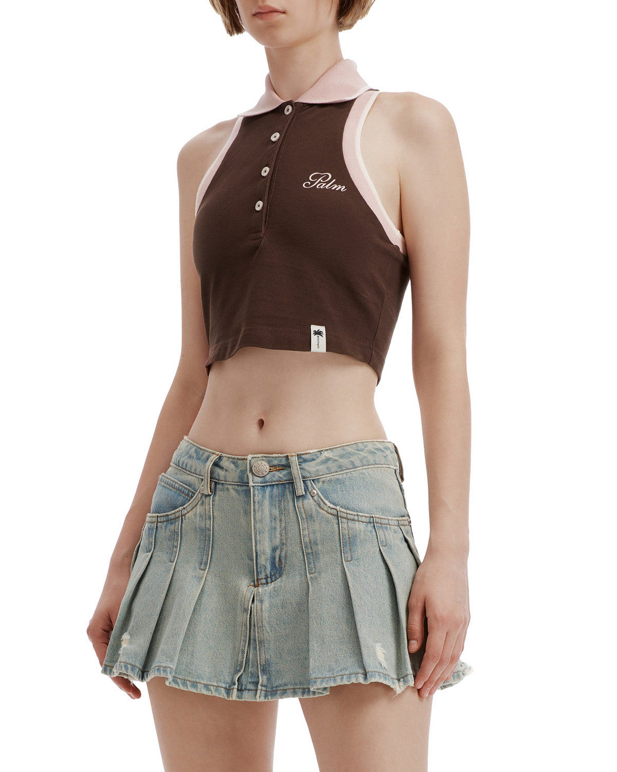 Polo crop top