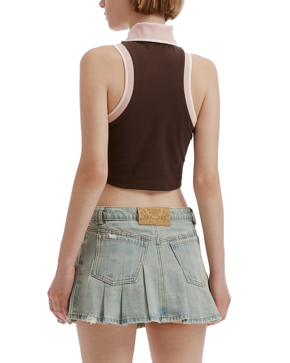 Polo crop top