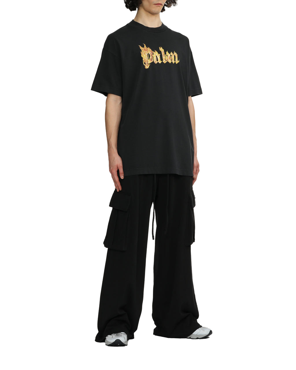 Wide leg cargo pants