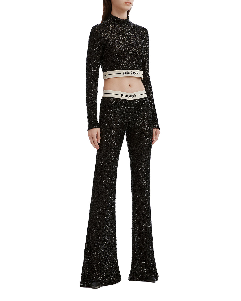 Sequin flare pants