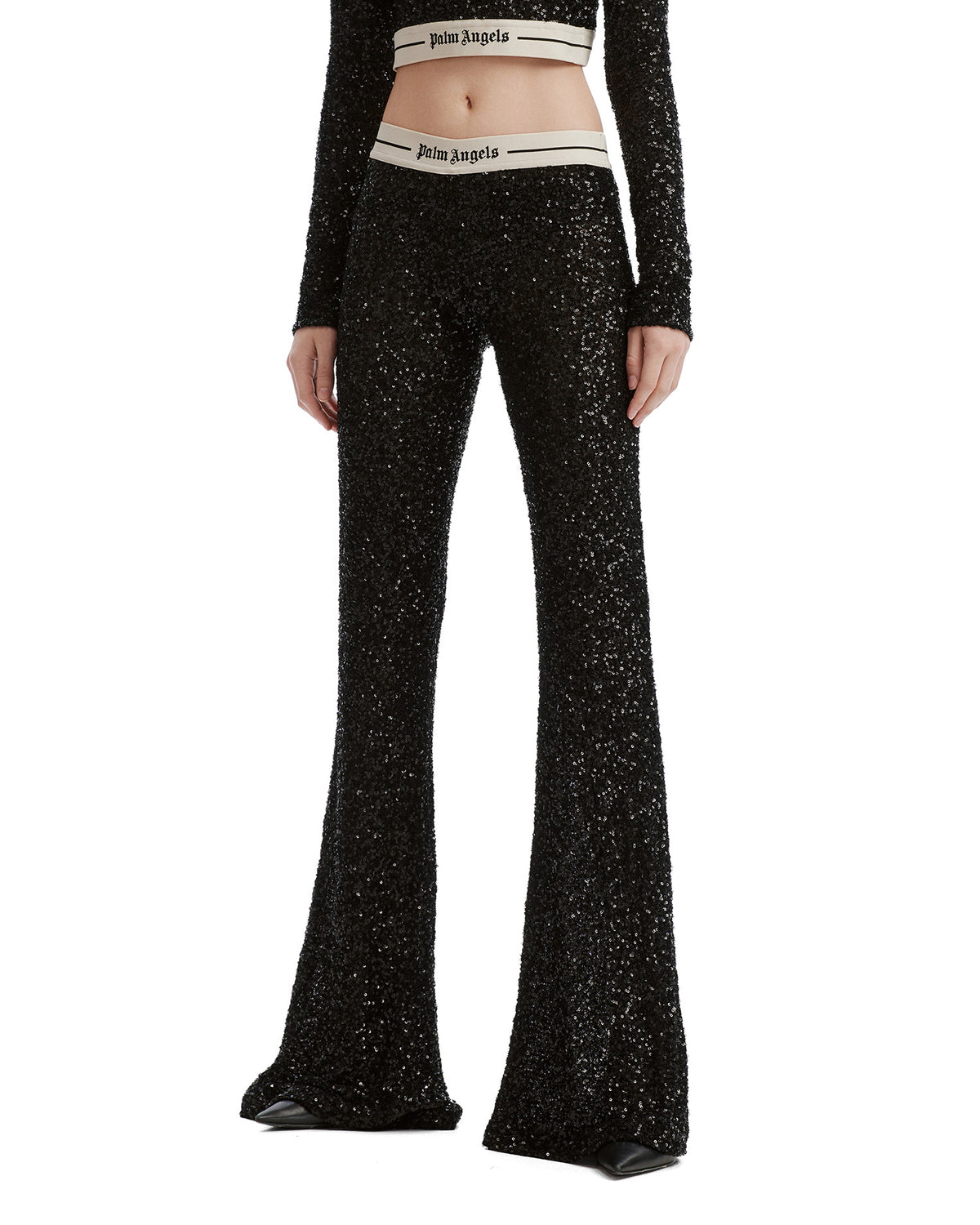 Sequin flare pants