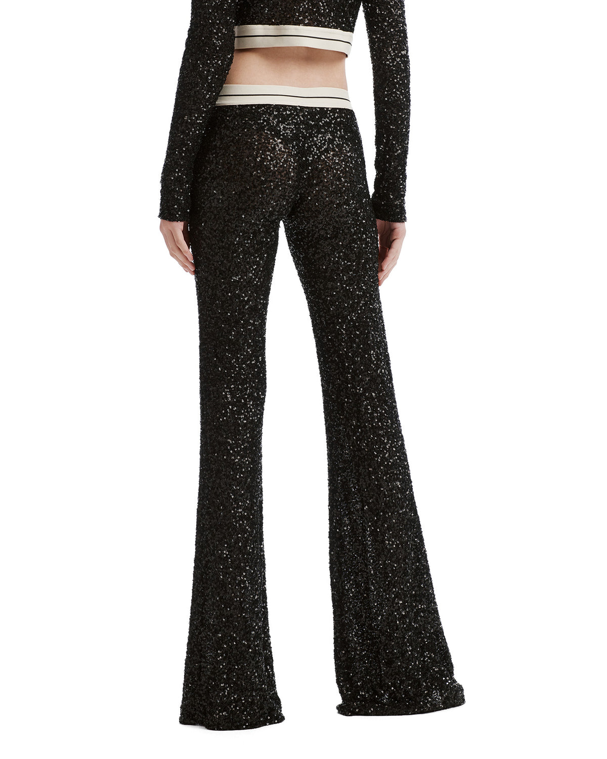 Sequin flare pants
