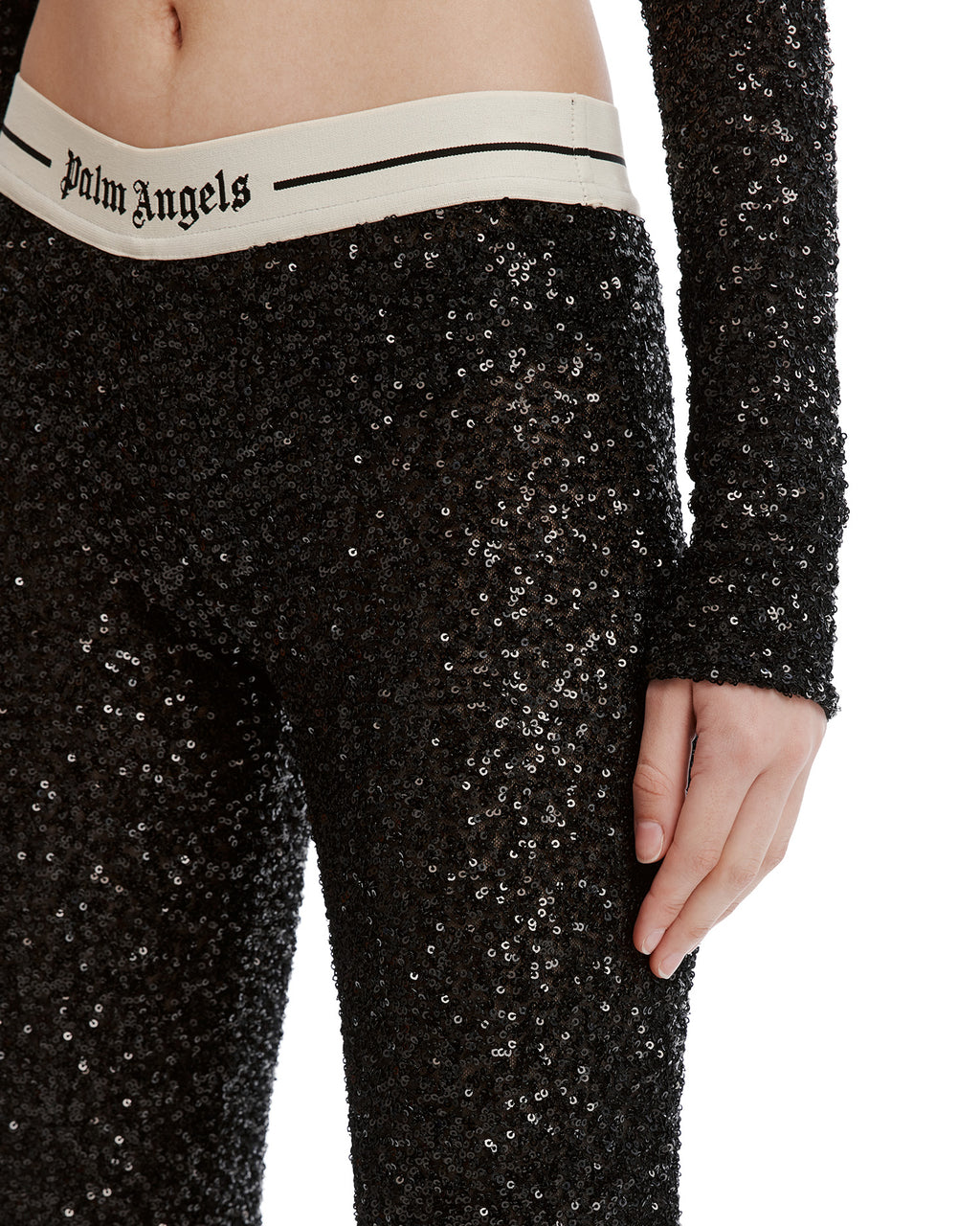Sequin flare pants