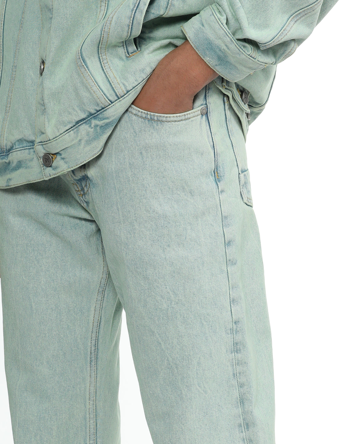 Overdye logo jeans