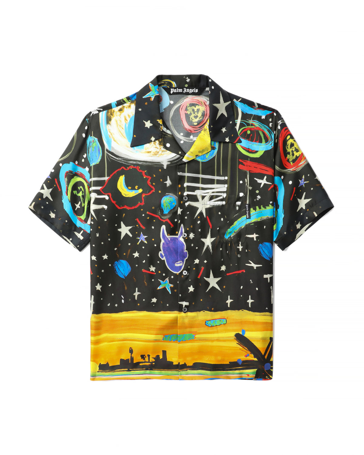 Starry night bowling shirt