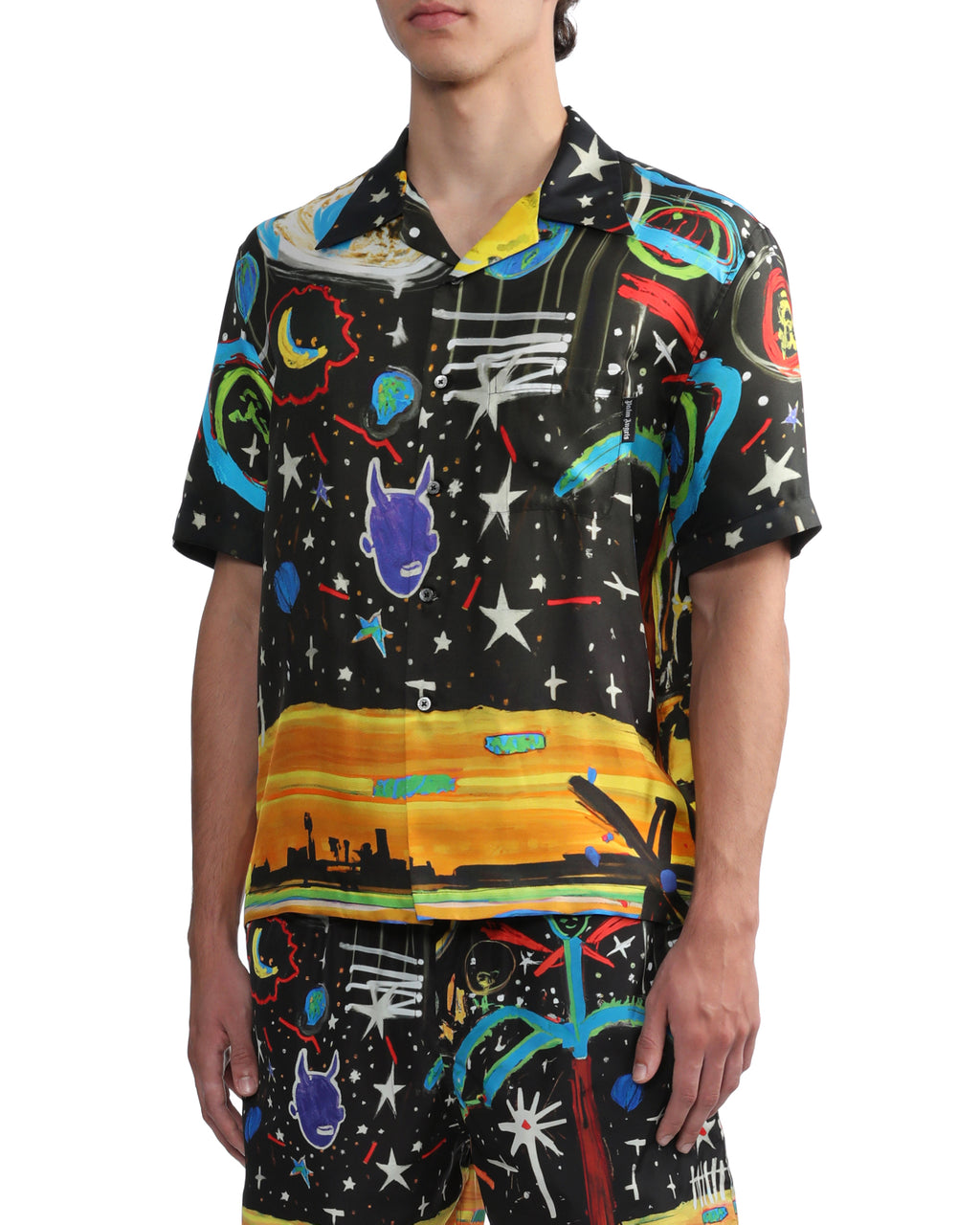 Starry night bowling shirt