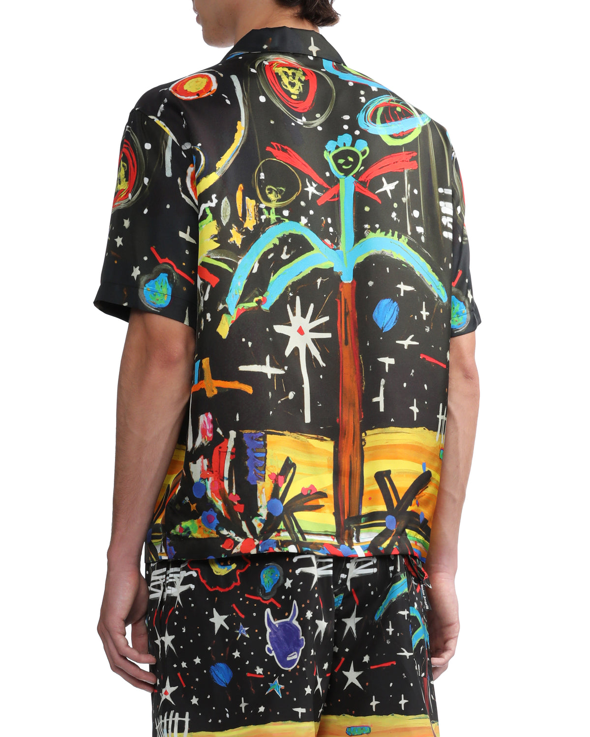 Starry night bowling shirt