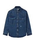 Monogram denim shirt