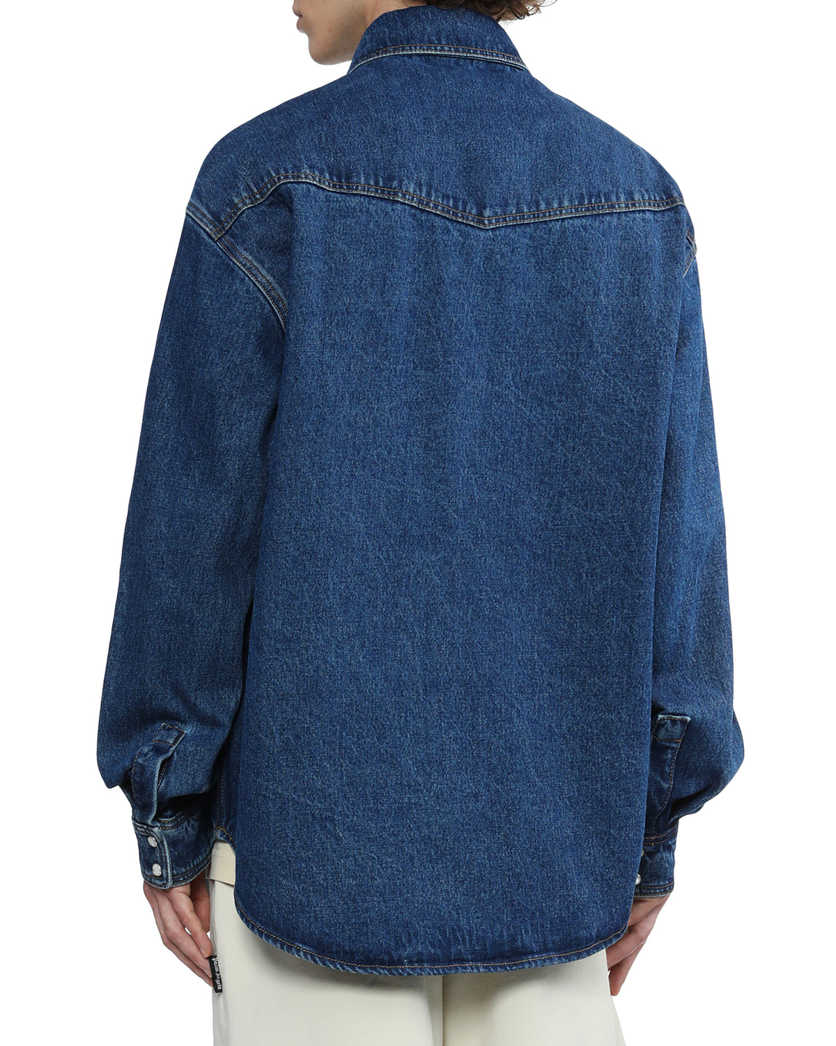 Monogram denim shirt