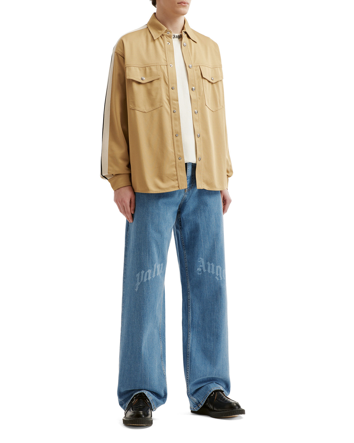Side stripe overshirt