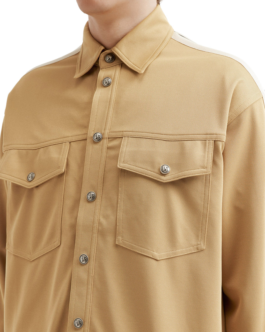 Side stripe overshirt