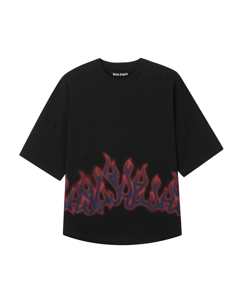 Flame print tee
