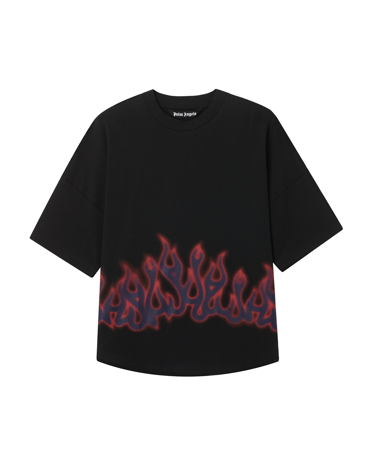 Flame print tee