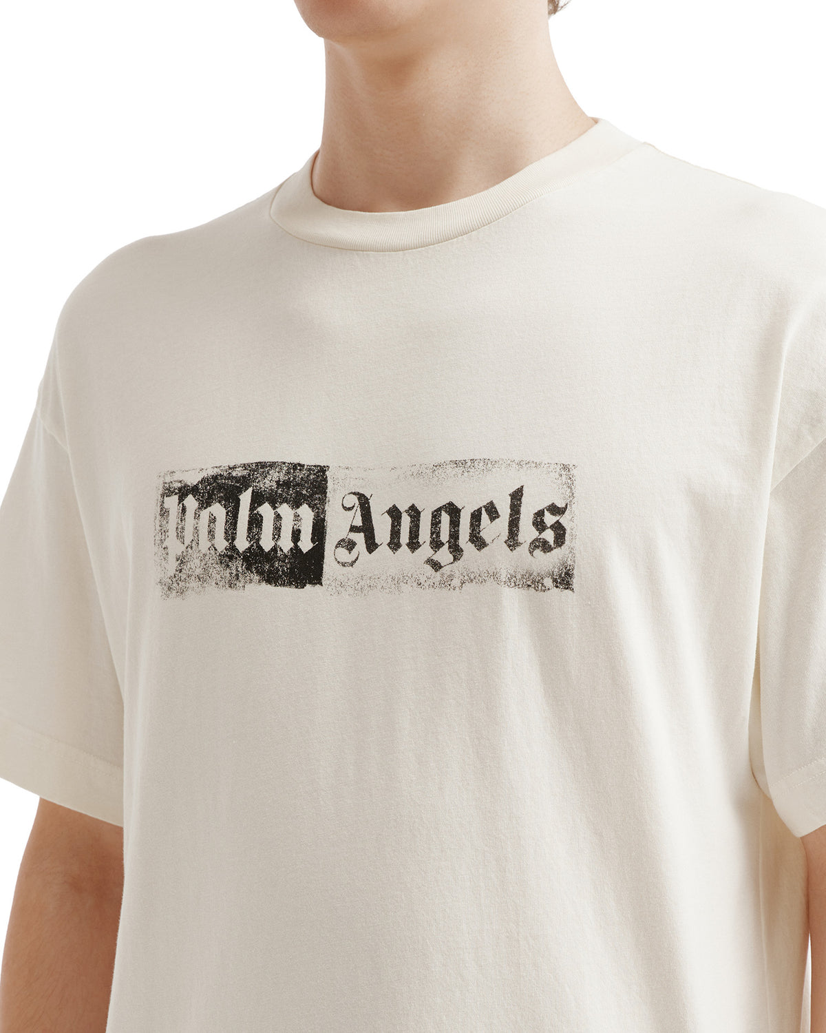Box logo crew neck tee
