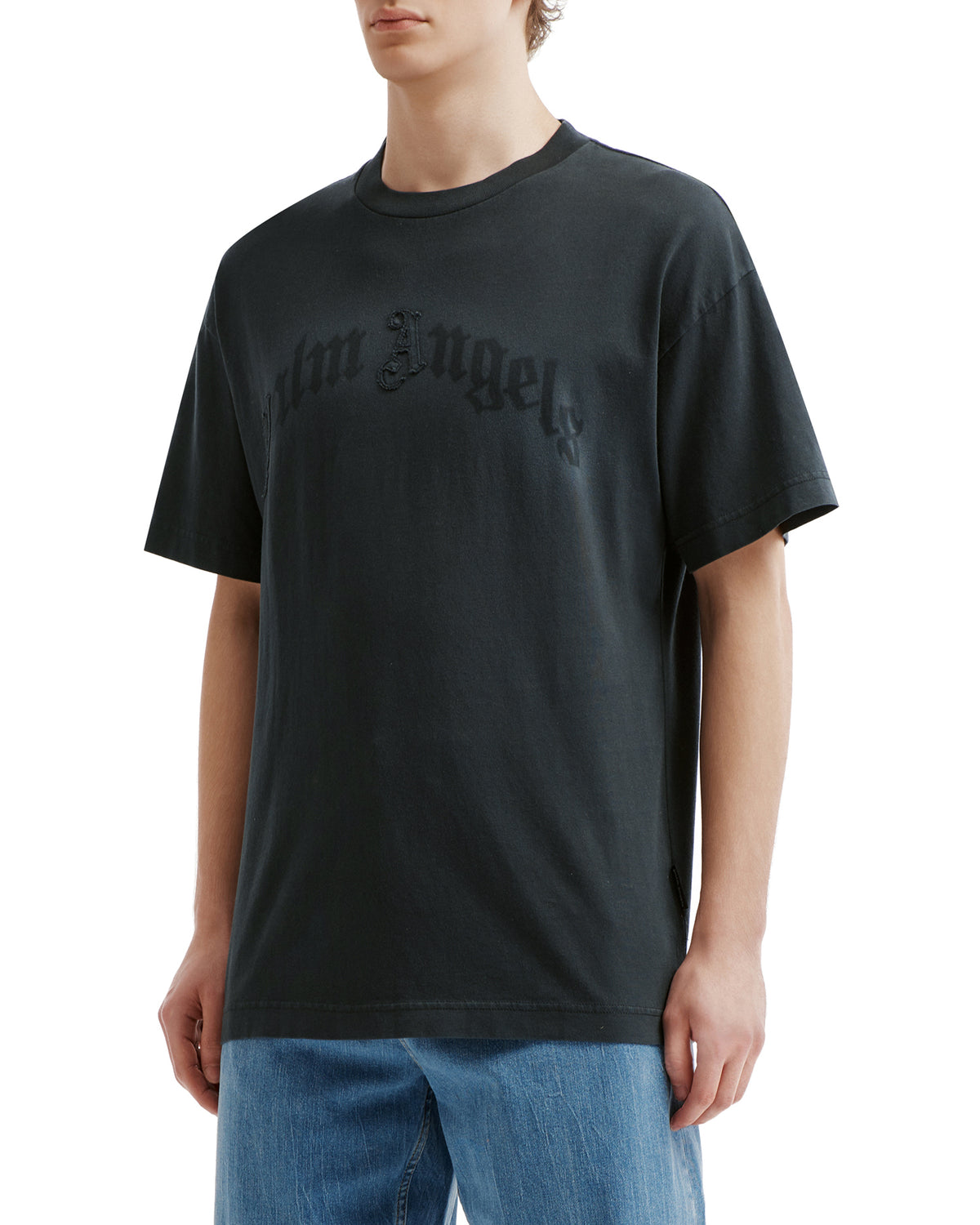 Curved logo tee