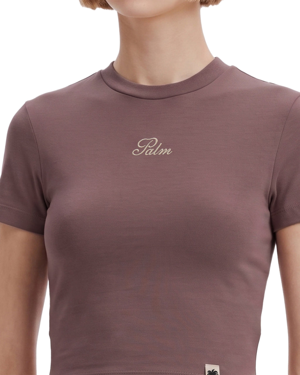 Cropped logo tee