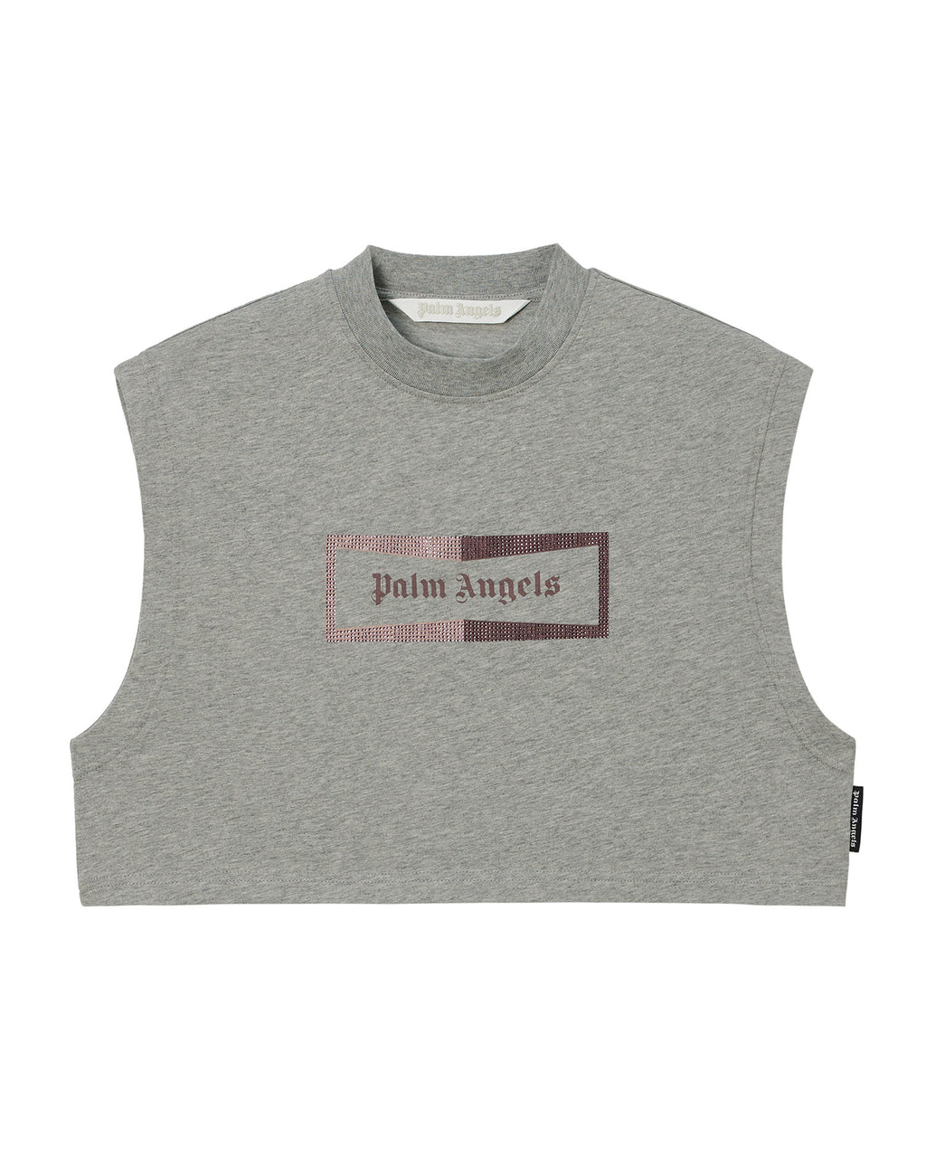 Sleeveless crop tee