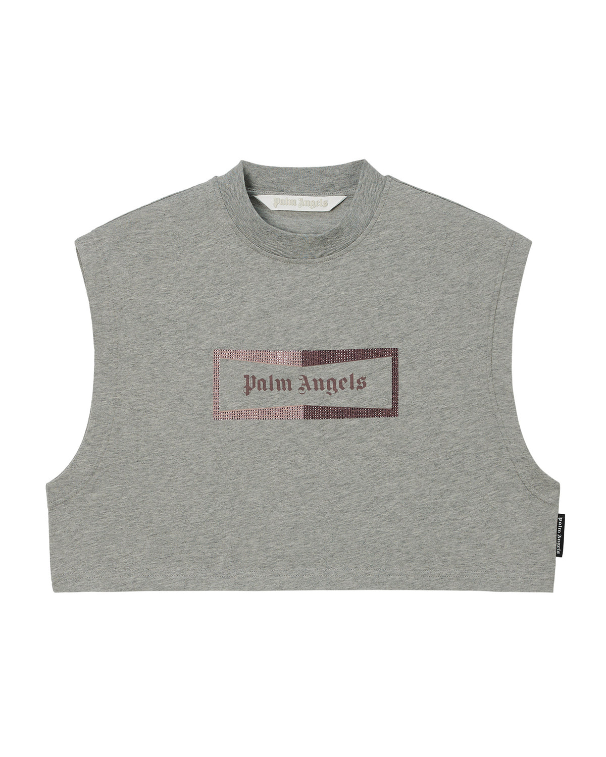 Sleeveless crop tee