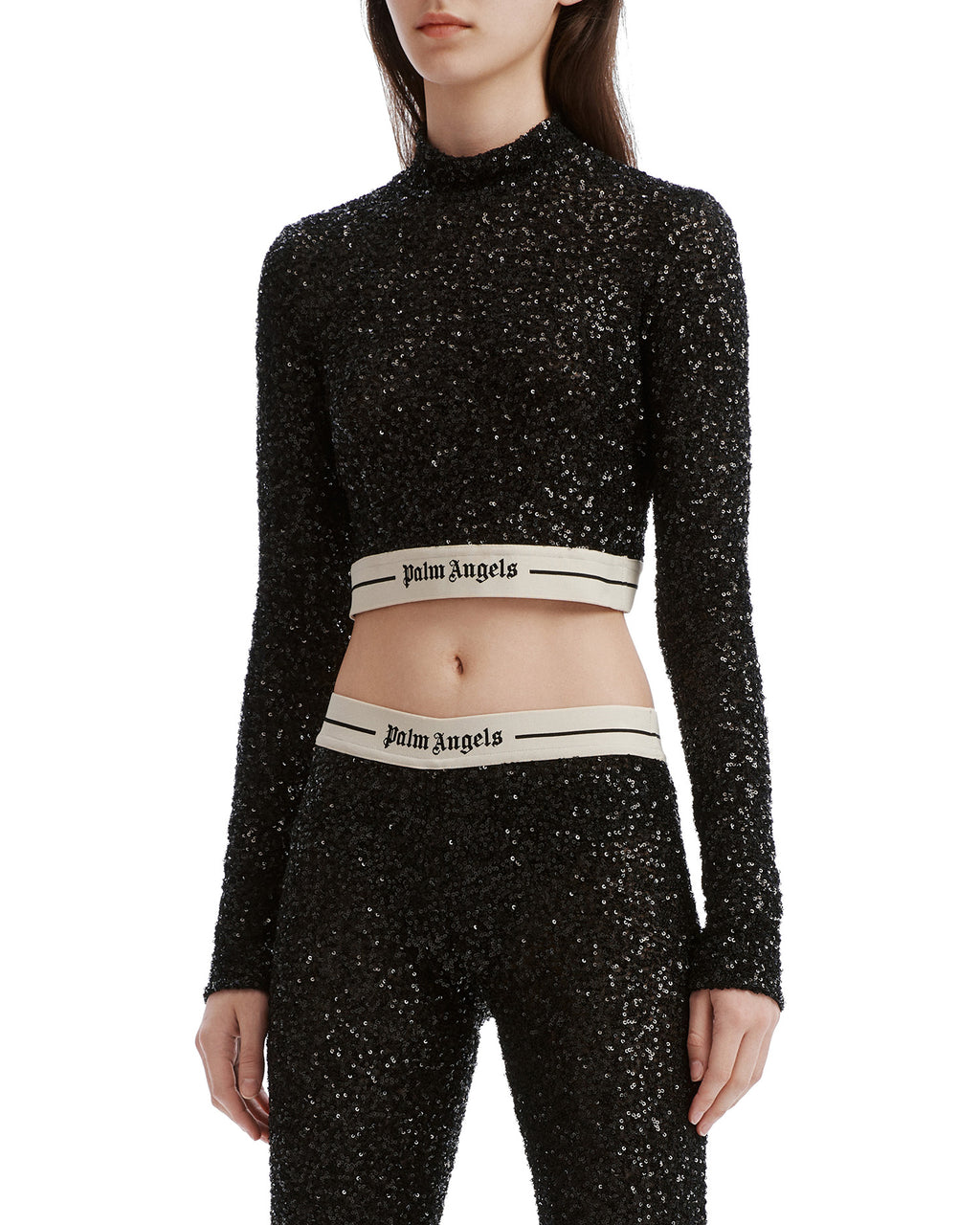 Mock neck crop top