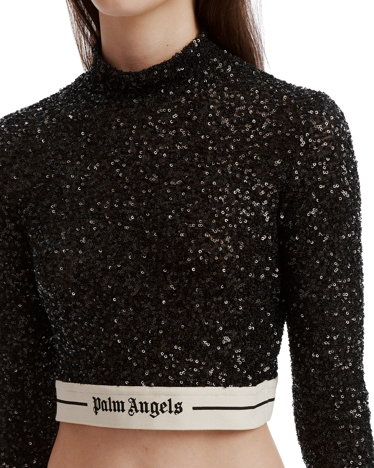 Mock neck crop top