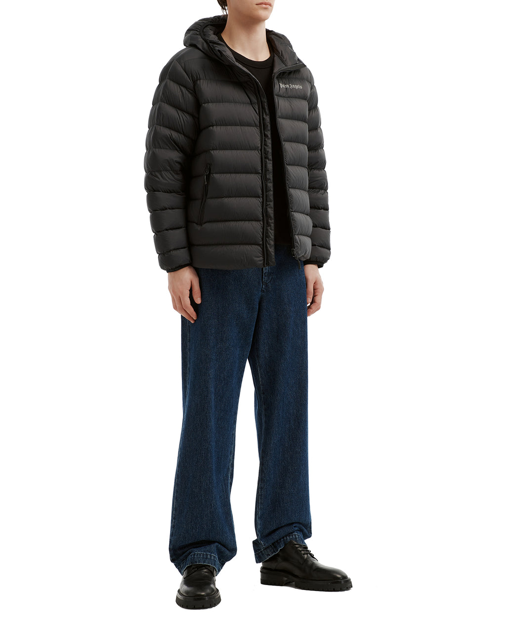 Hooded down jacket