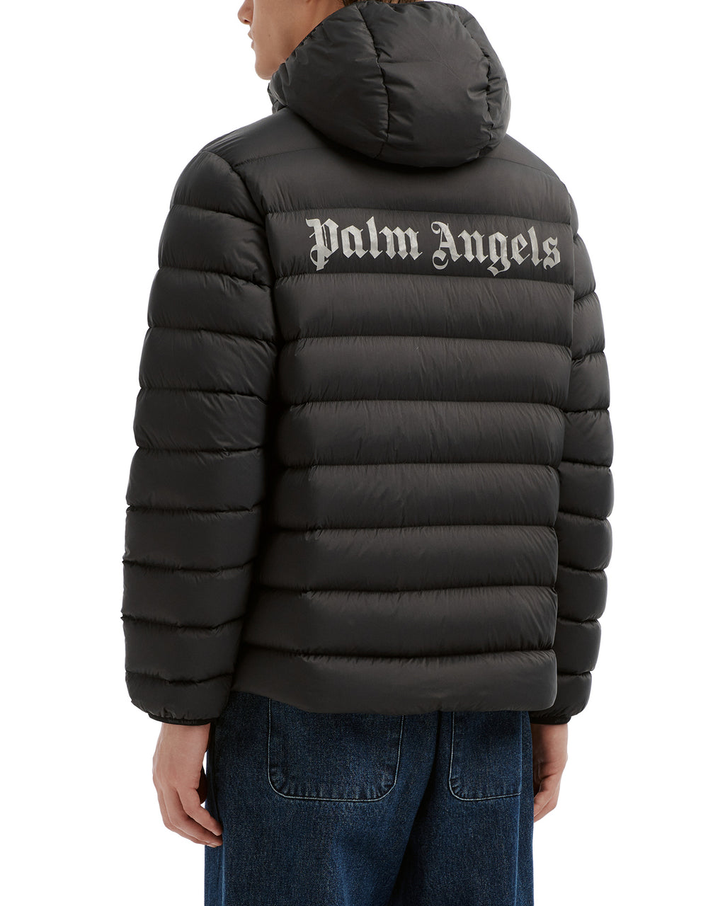 Hooded down jacket