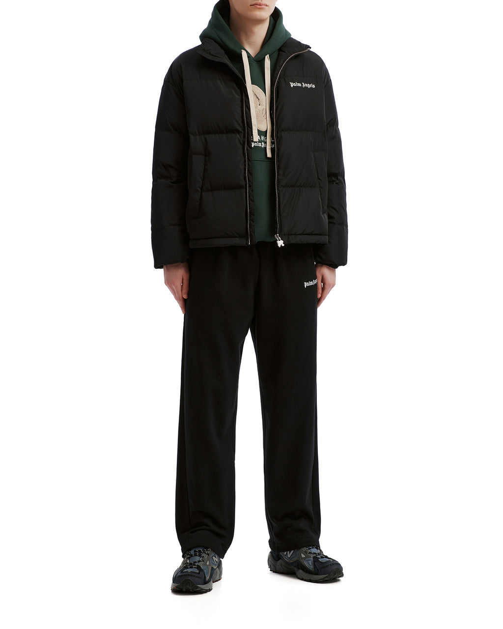Stand collar puffer jacket