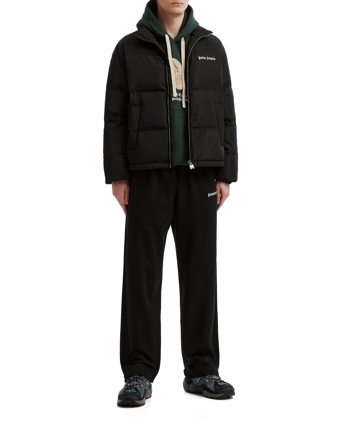 Stand collar puffer jacket