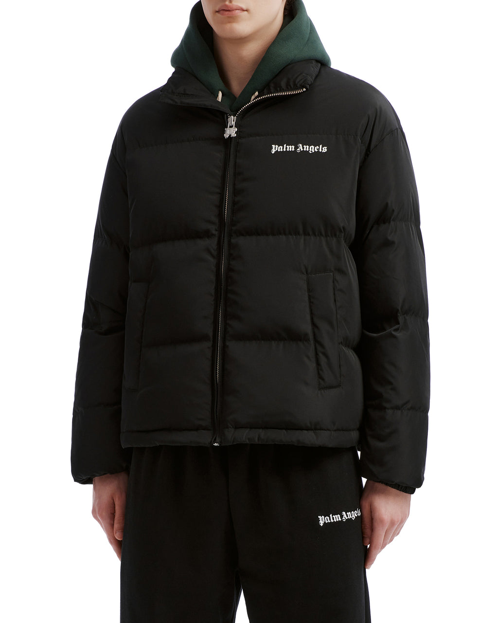 Stand collar puffer jacket