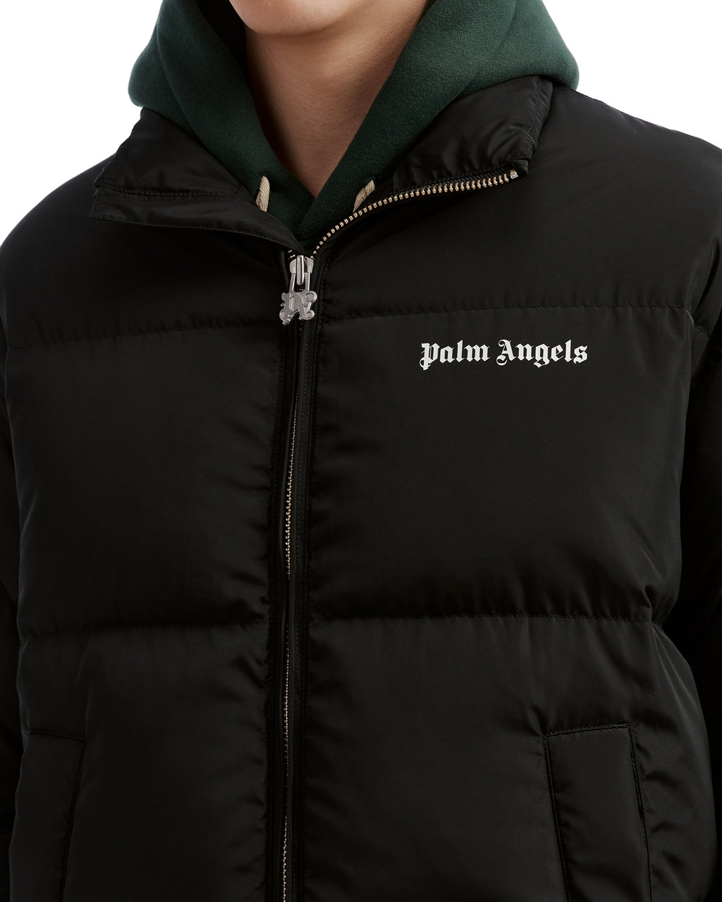 Stand collar puffer jacket