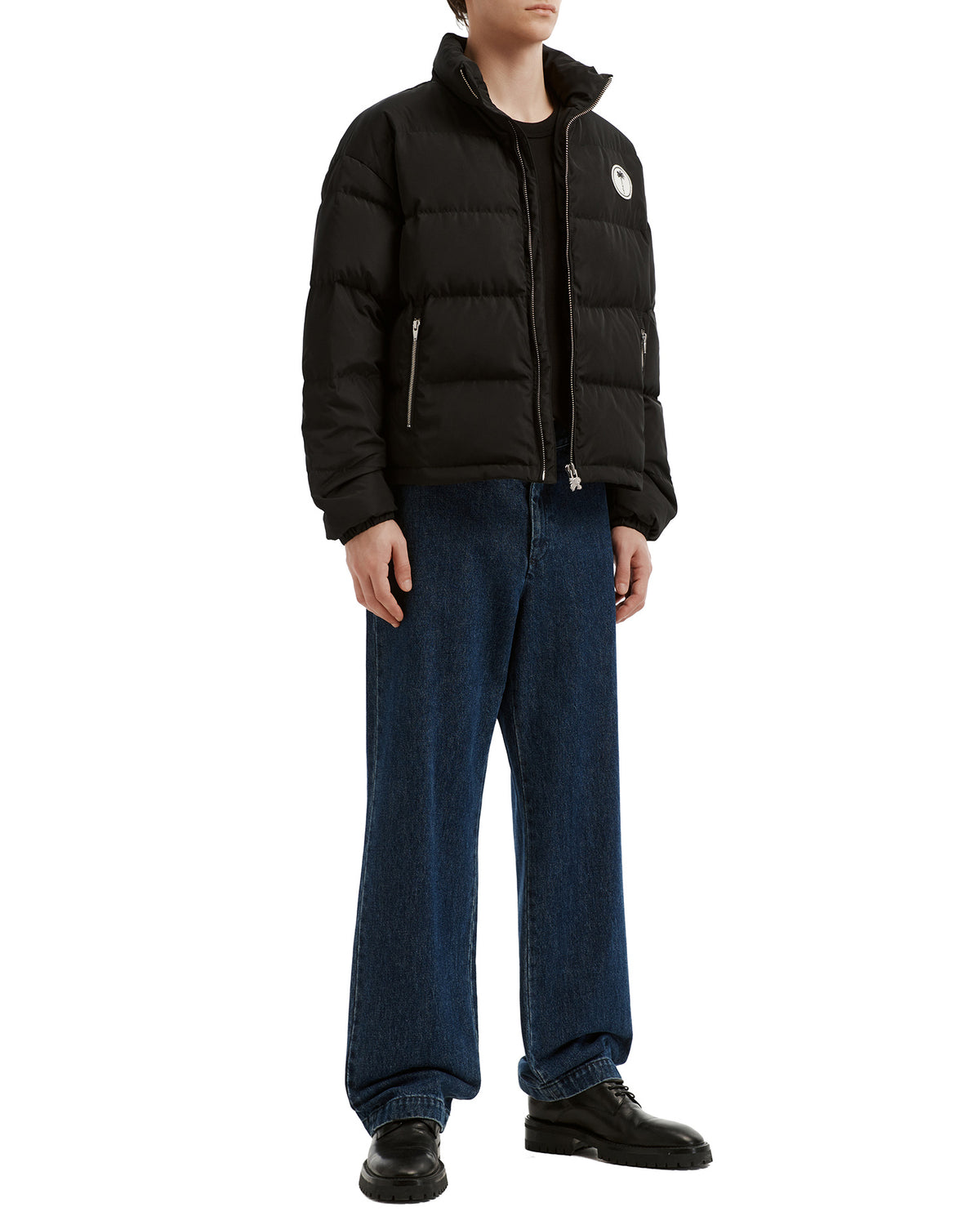 Quilted down jacket
